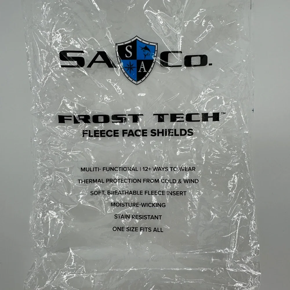 SACO Frost Tech Fleece Face Shield Neck Gaiter Blue Digital‎ Camo One Size NEW!!
